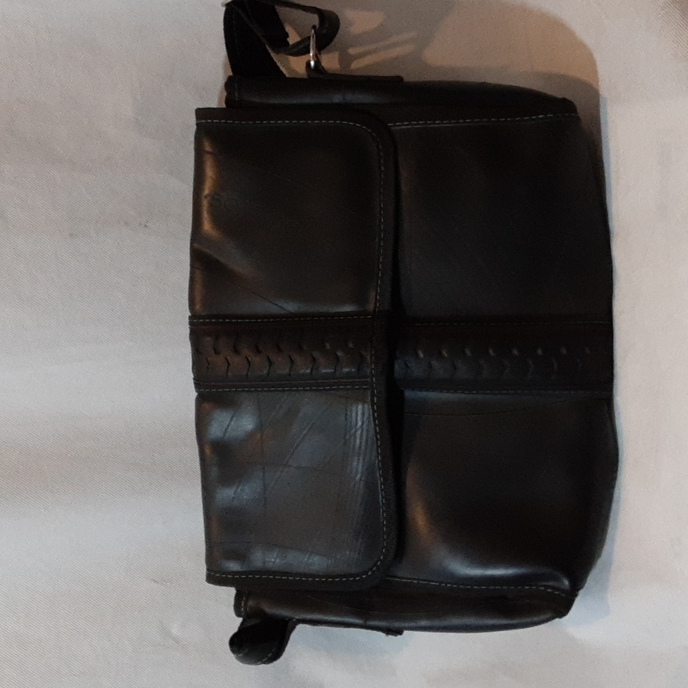 Recycled Rubber Tire Tube Bag Tread Laptop Messenger Crossbody Bag